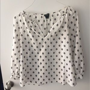 J. Crew Printed Blouse
