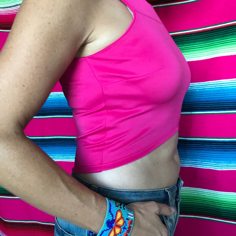 D.Ra OAK Crop Criss Cross Top w Zipper Anthropolog - Picture 4 of 8