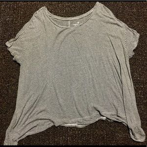 Striped Asymmetrical Top