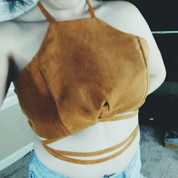 Suede Crop Top - Picture 2 of 2