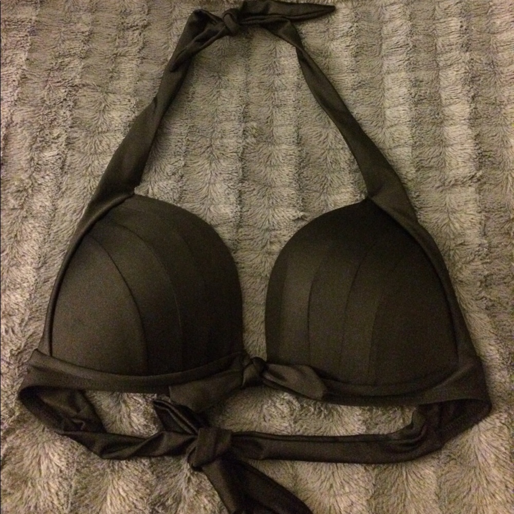 Black bathing suit top