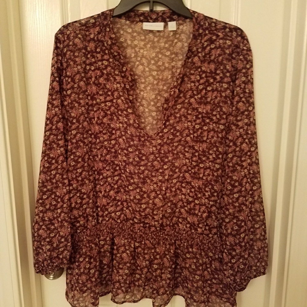 NY&C Floral Chiffon Blouse