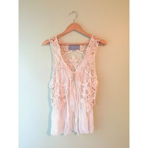 Flowing Lace Vest
