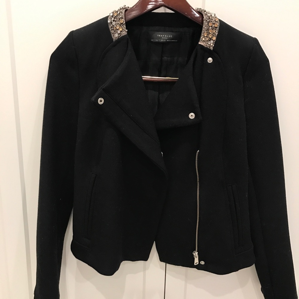 Biker style jacket with a little sparkle
