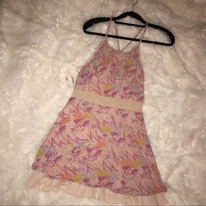 Free People pink cross back dress