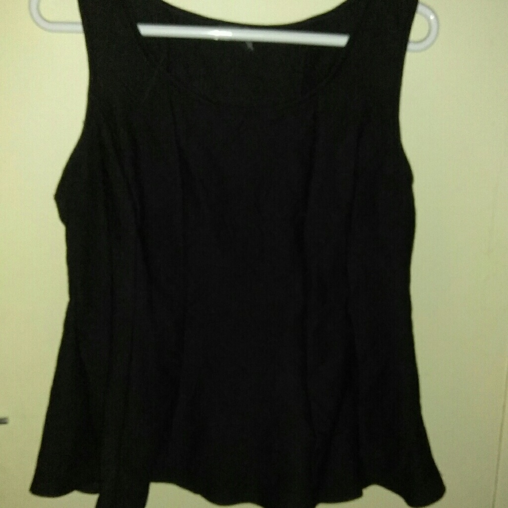 Plus size peplum tank