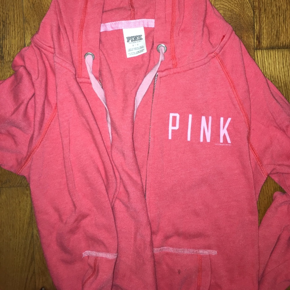 Like New VS Pink zip up hoodie