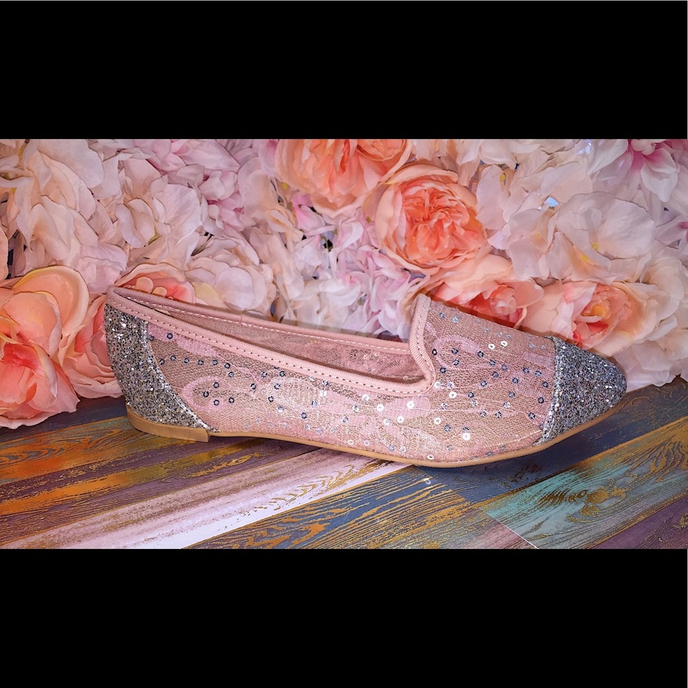 🎉✨New Silver Glittery Flats Great For Easter 🐣 - Picture 2 of 7