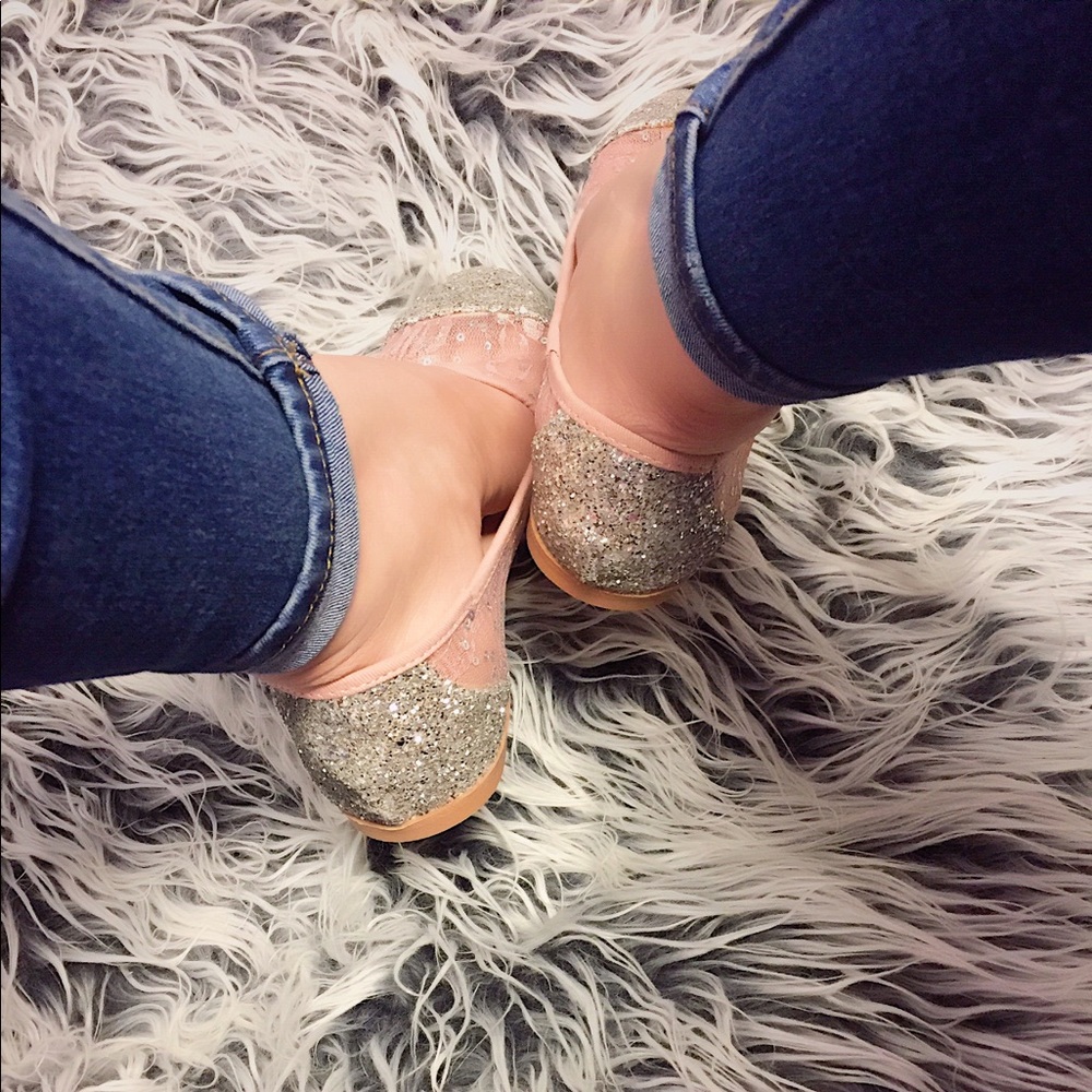 🎉✨New Silver Glittery Flats Great For Easter 🐣 - Picture 5 of 7