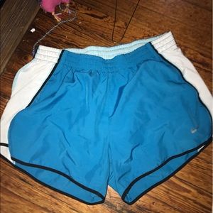 Blue Nike running shorts!