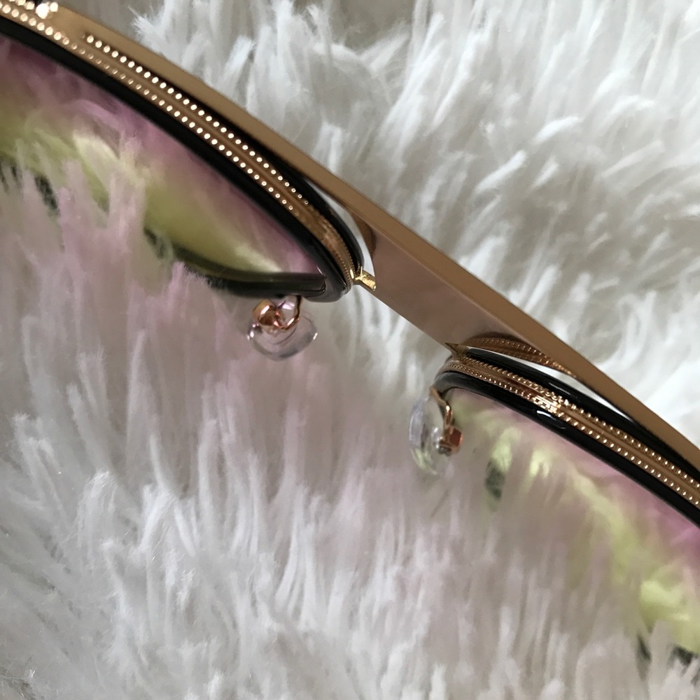 NEW | TWO TONE MODIFIED AVIATORS | OVERSIZED TREND - Picture 4 of 7
