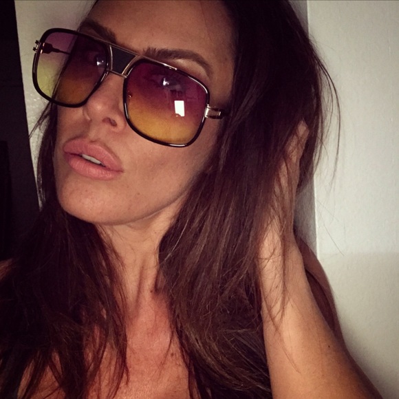 NEW | TWO TONE MODIFIED AVIATORS | OVERSIZED TREND - Picture 5 of 7