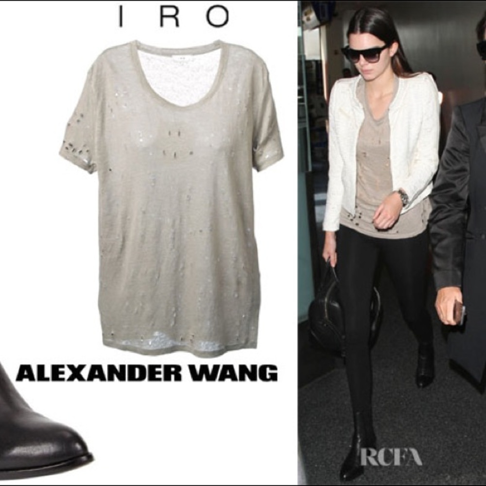 Alexander Wang : Distressed T Shirt