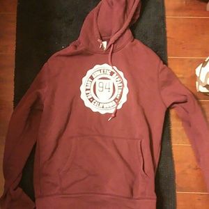 Dark red hoddie