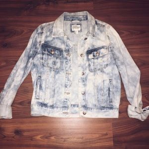 Forever 21 Acid Wash Jean Jacket - Small