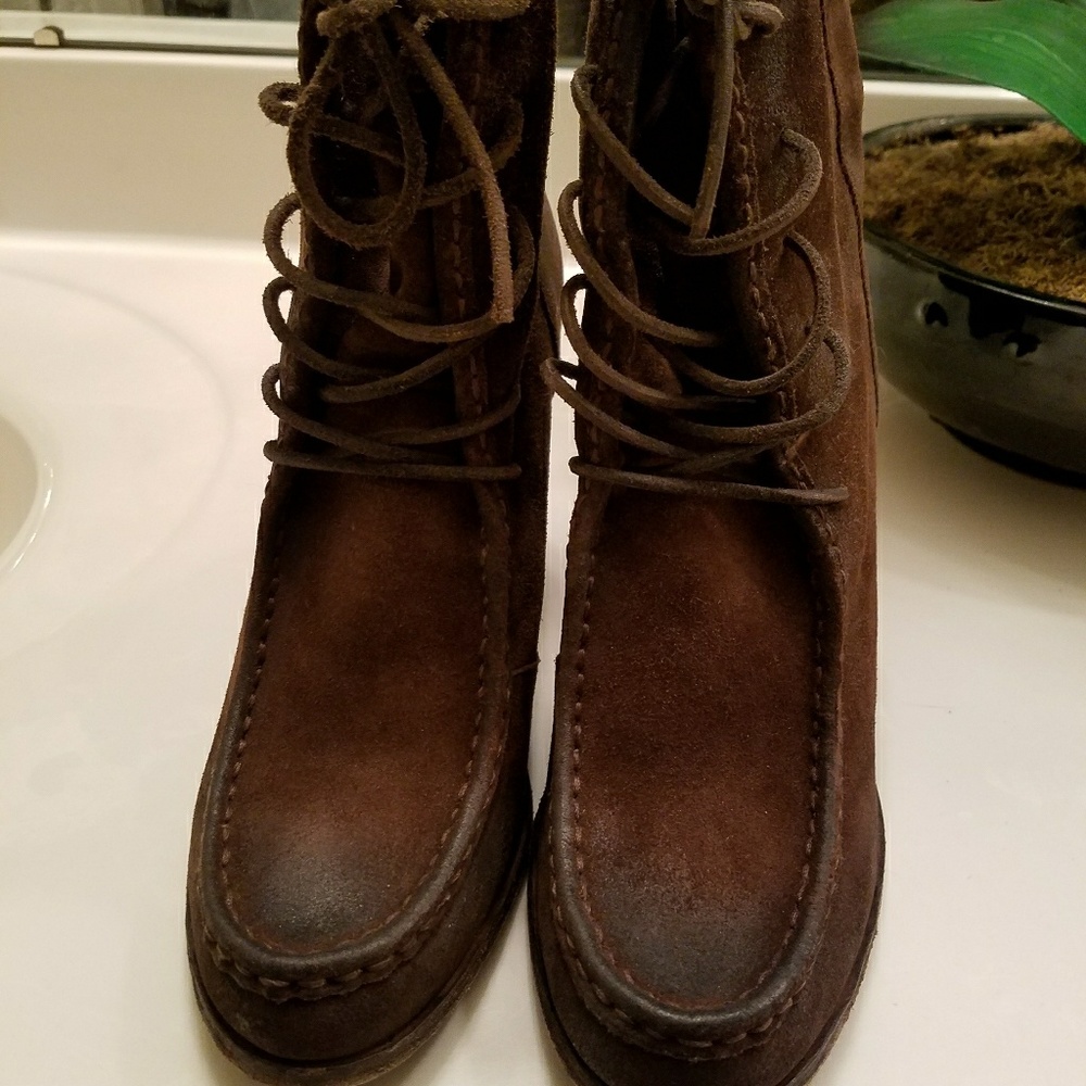 Frye suede booties