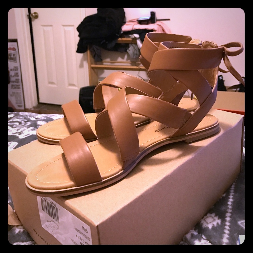 Tan sandals