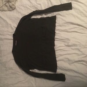 Olive Green Cropped Sweater