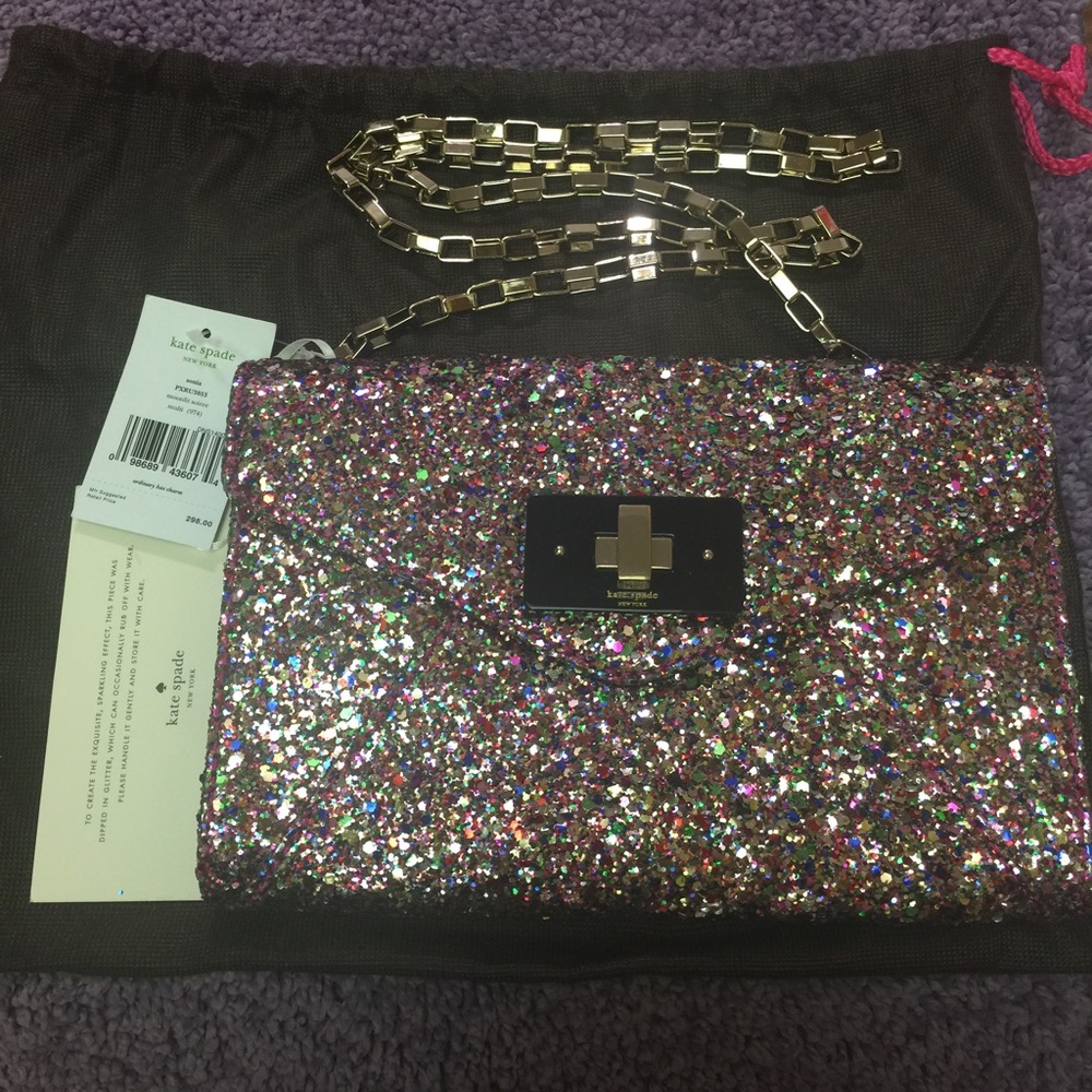 ♠️ KATE SPADE GLITTER SONIA SHOULDER BAG ♠️