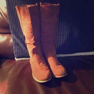 Brown Suede Boots