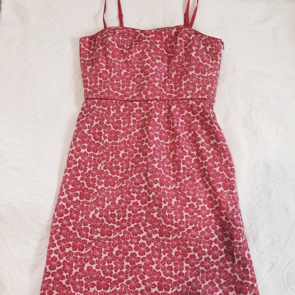 Ann Taylor Loft Floral Pink Dress 8P - Picture 2 of 7