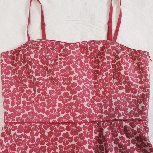 Ann Taylor Loft Floral Pink Dress 8P - Picture 3 of 7