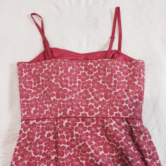 Ann Taylor Loft Floral Pink Dress 8P - Picture 4 of 7