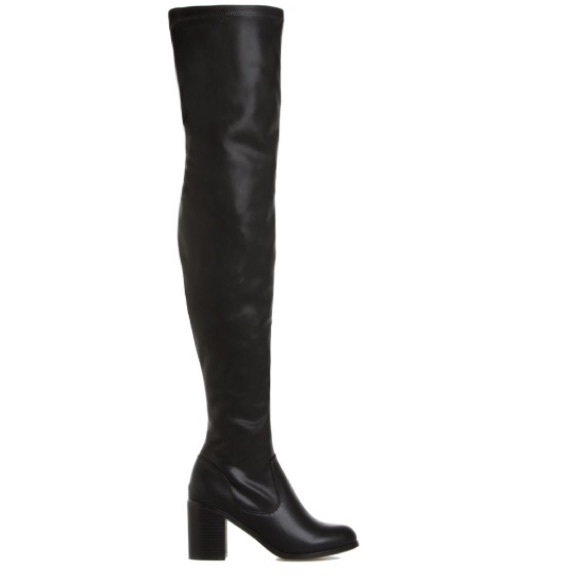 stone thigh high boots