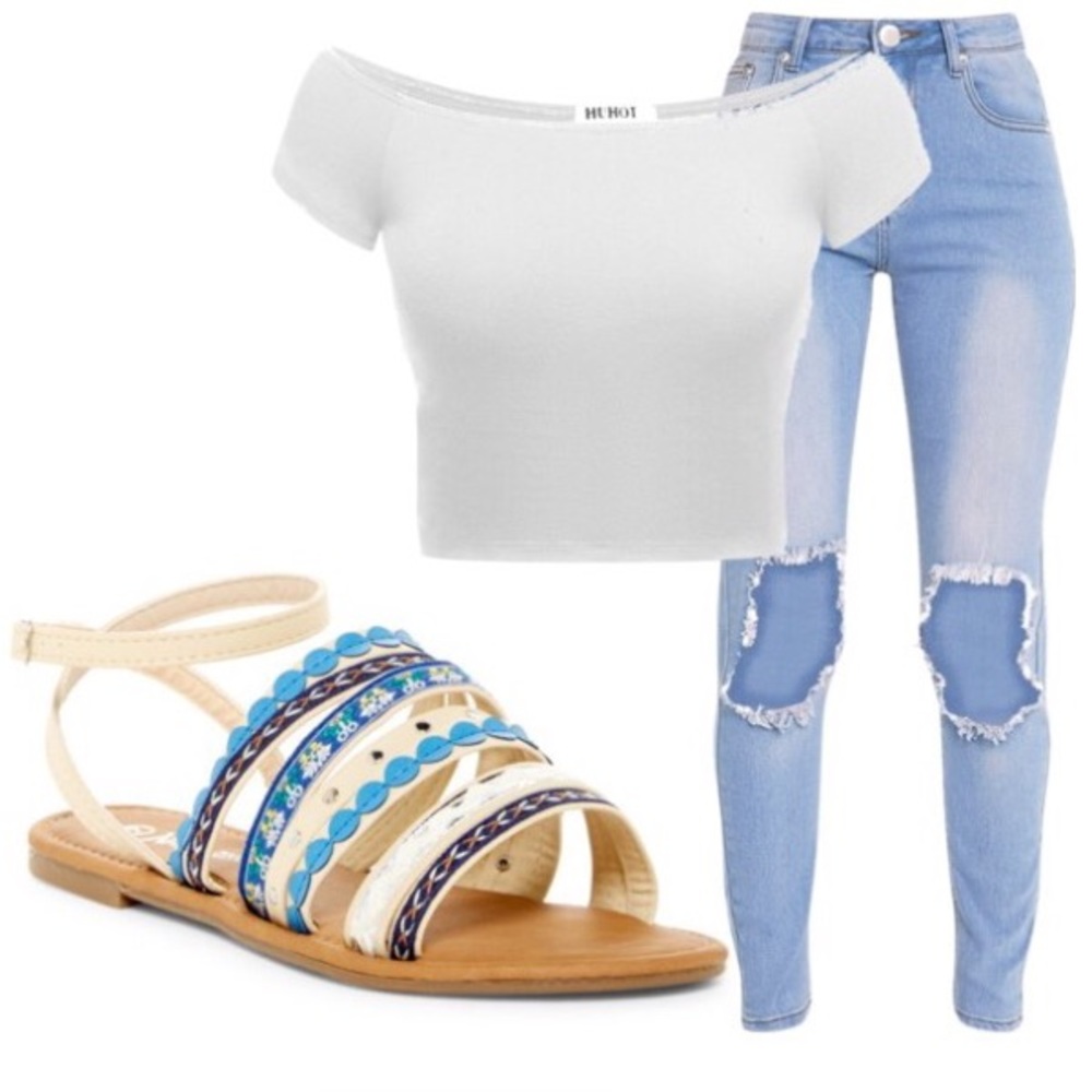 ⚡️NEW Comfy Ocean Blue Sandals - Picture 4 of 6