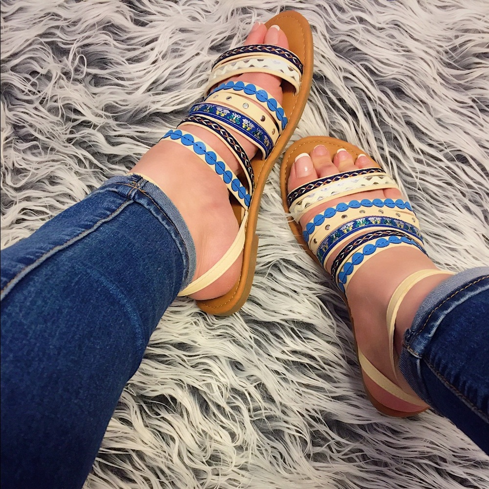 ⚡️NEW Comfy Ocean Blue Sandals - Picture 3 of 6