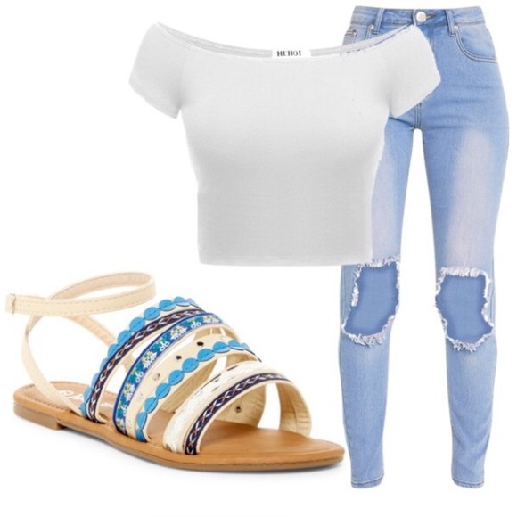 ⚡️NEW Comfy Ocean Blue Sandals - Picture 4 of 6