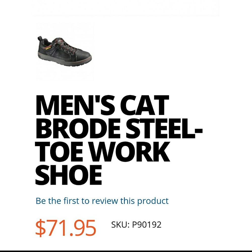 CAT caterpillar Men work Shoe