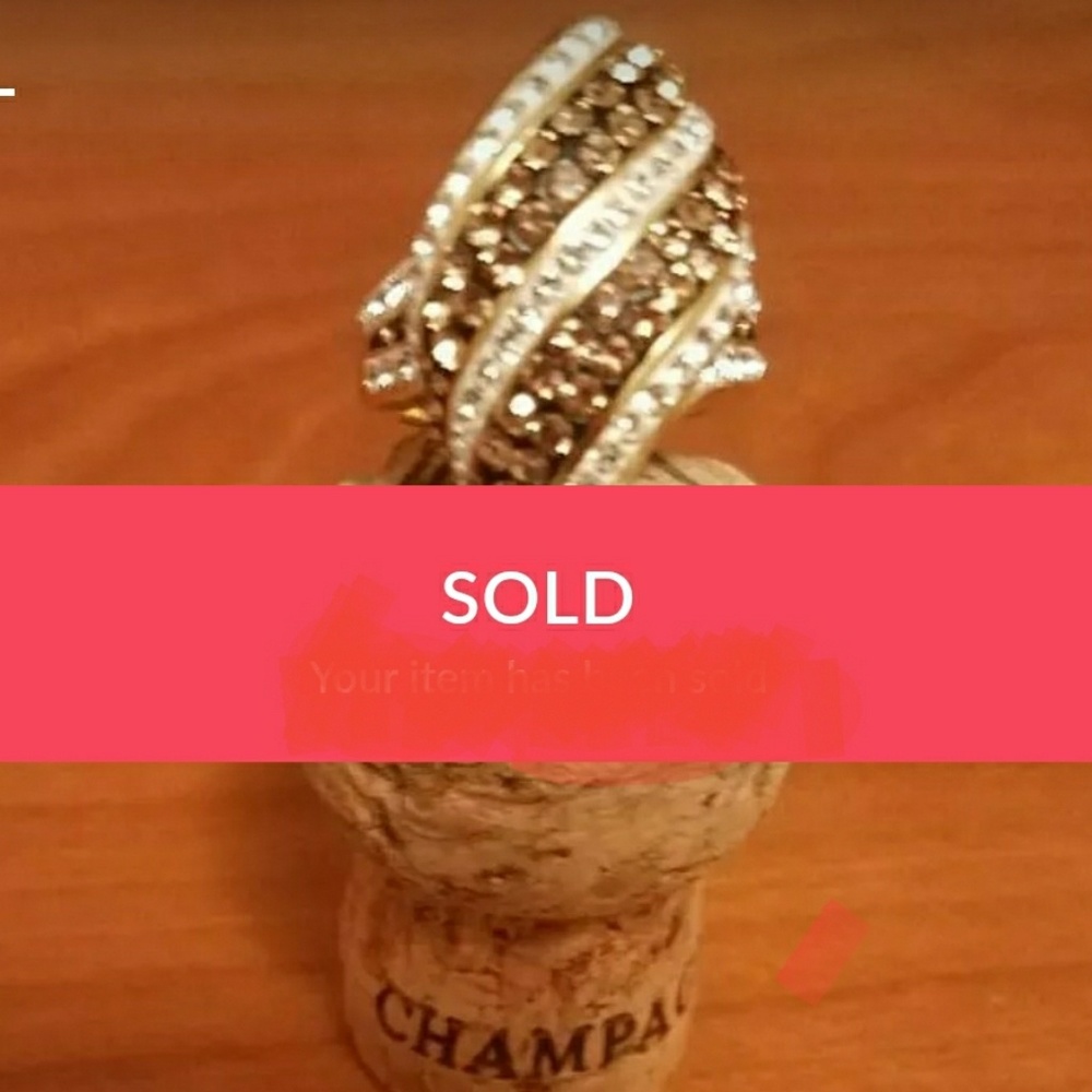 ❎❎SOLD ❎❎Statement Ring 18k GPB ✔HOT PIC🔥