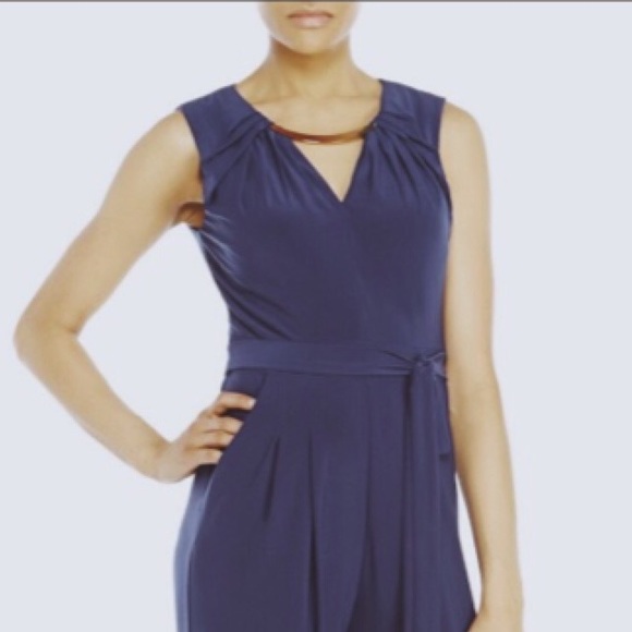 Eliza J Pants - Blue Jumpsuit