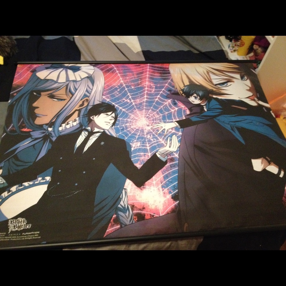 Black butler wall scroll