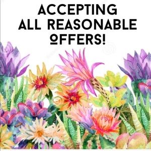 Make Me An Offer Accepting all reasonable offers