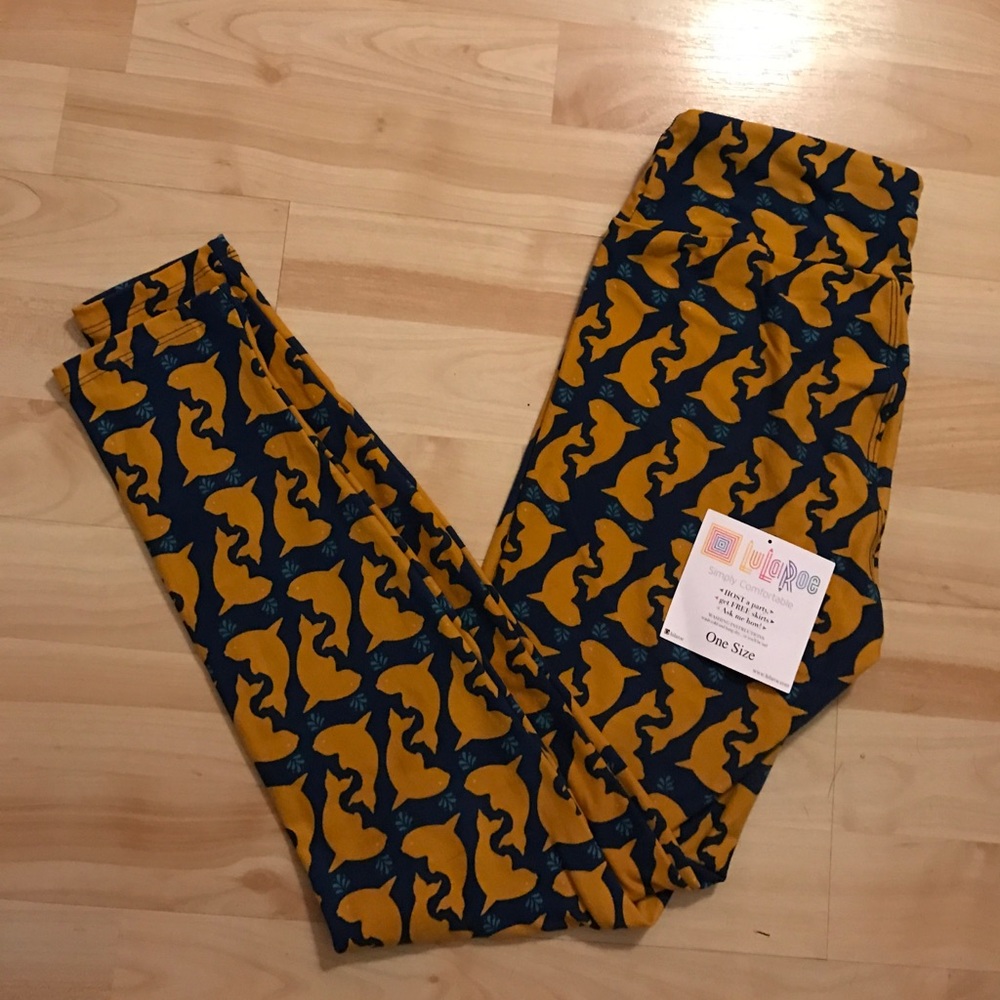 NWT LuLaRoe Dolphin/Whale leggings