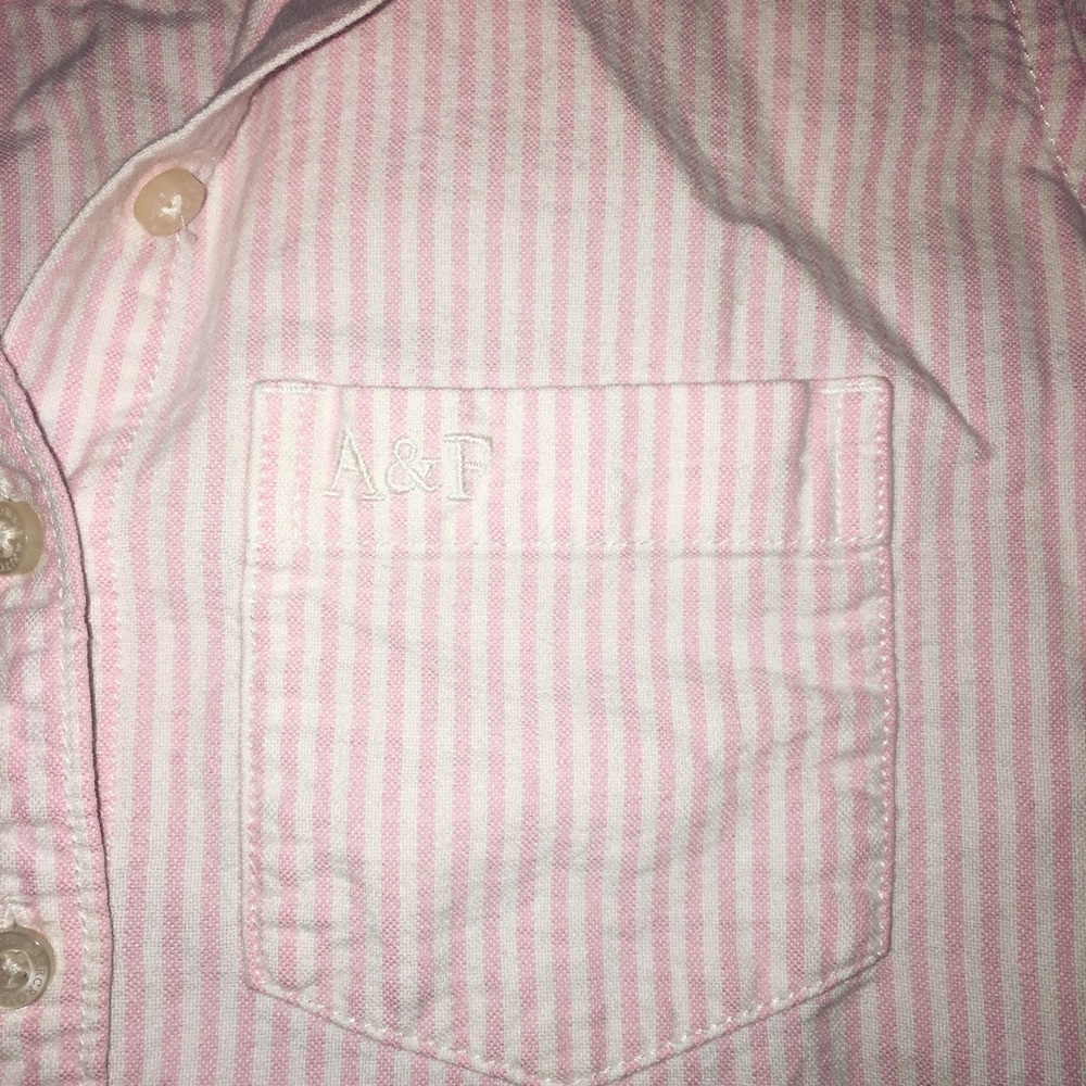 Abercrombie & Fitch pink stripe button down - XS