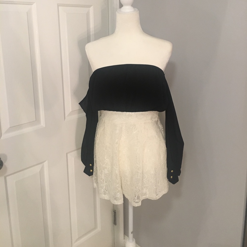 Off the shoulder romper