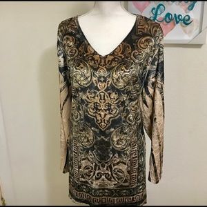 Catherine's velvet long sleeve blouse size 2x