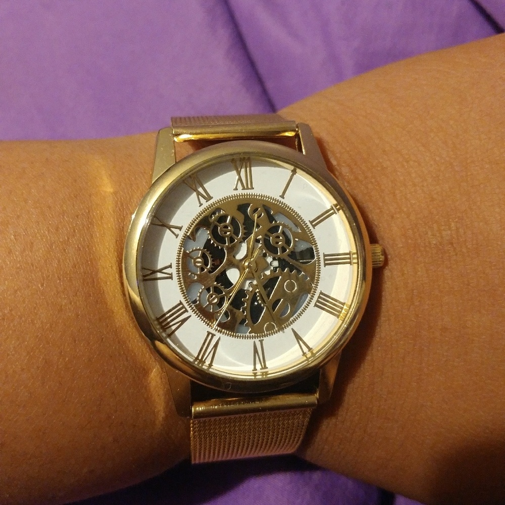 Gold Unisex Watch