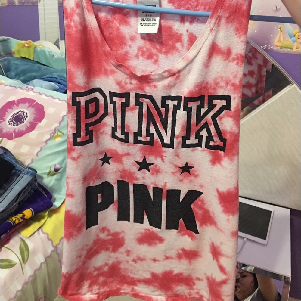tie dye pink shirt