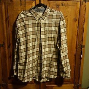 Tan plaid flannel