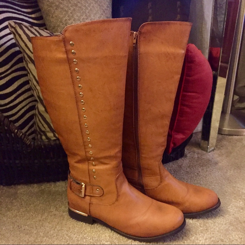 New Wide calf Tan boots