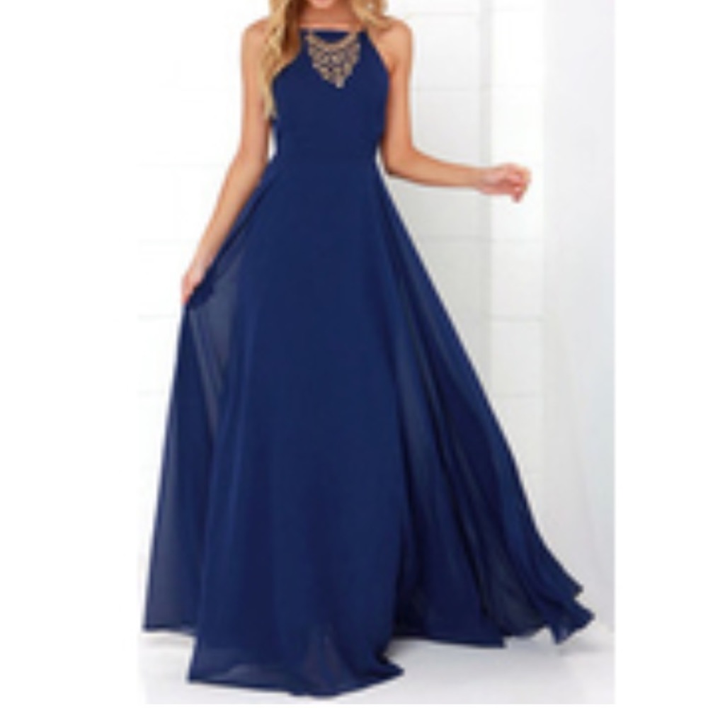 Lulu's Mythical Kind of Love Dress in Navy