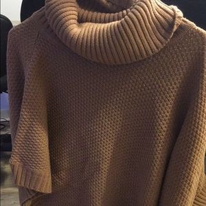 Cowl neck poncho sweater M