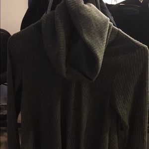 Olive green Cowl neck sweater S