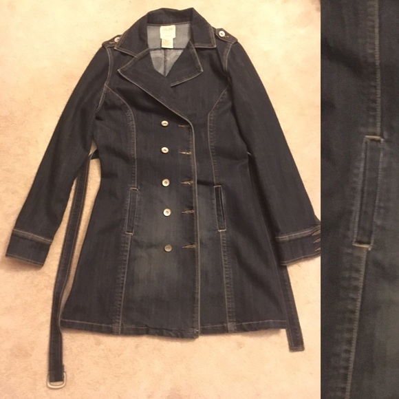 Jou Jou Jackets & Blazers - Long Jean jacket sz L