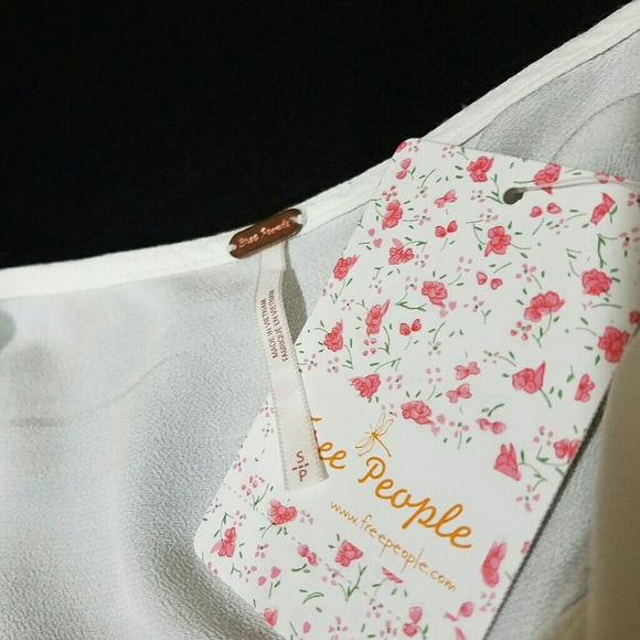 Free people City Lights top Ivory sz M - Picture 3 of 4