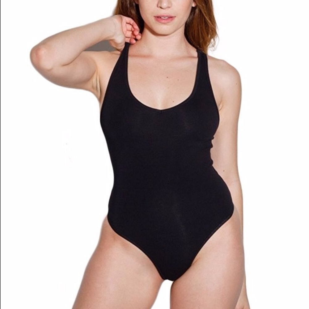 american apparel tank thong bodysuit